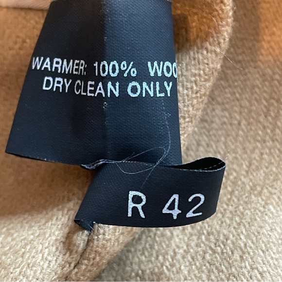 Burberry Prorsum Khaki Cotton Double Breast Trench Coat Wool Liner 42R 52" Chest - Picture 8 of 16